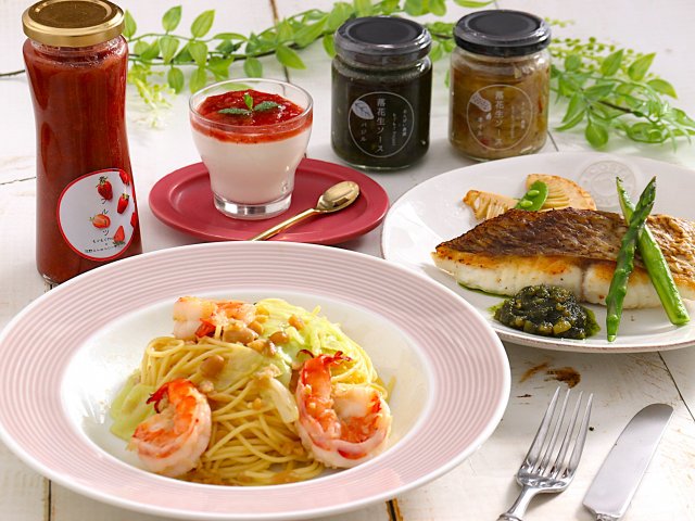 【コラボ】 生産者応援!「落花生ソース」と「素極(すごく)フルーツ」で作るおもてなしメニュー